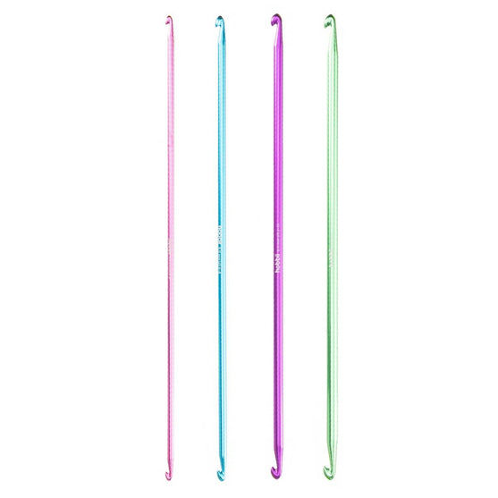 

Set de Ganchillos Tunecinos Dobles de Aluminio - 28 cm - Hobbii
1