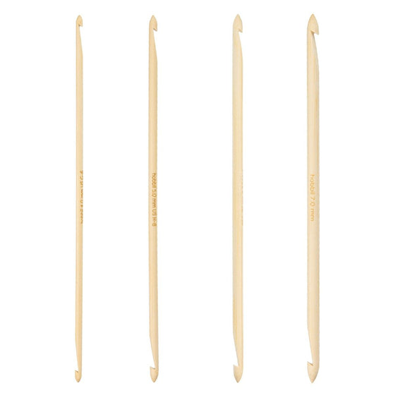 

Set de agujas tunecinas dobles de bambú - 20 cm - Hobbii
1