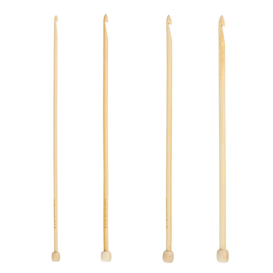 Conjunto de ganchillo tunecino de bambú - 25 cm - Hobbii