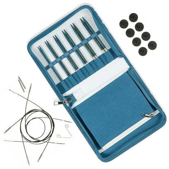 

Juego de agujas circulares intercambiables Betula Essential - Cerulean - Hobbii
1