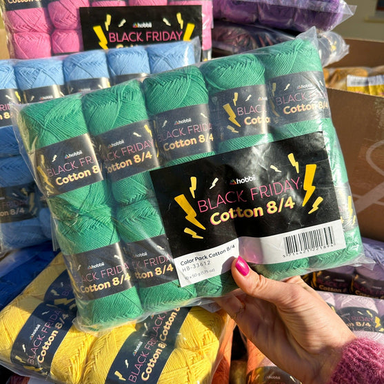 

Black Friday Cotton 8/4 Color Pack (Edición Limitada) - Hobbii
3