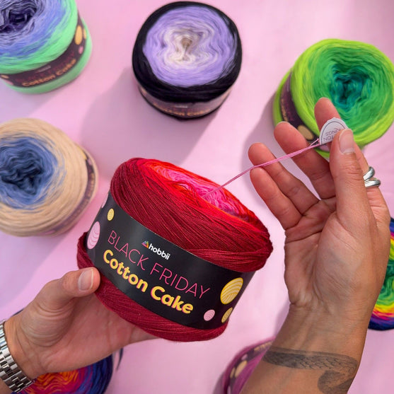 

Black Friday Ovillo de Algodón Cake (Edición Limitada) - Hobbii
4