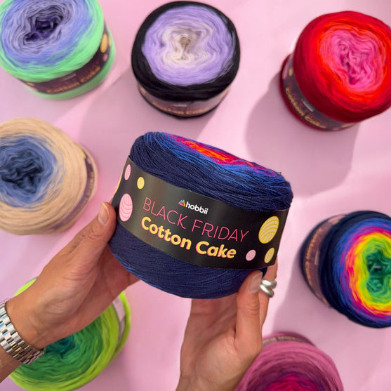 

Black Friday Ovillo de Algodón Cake (Edición Limitada) - Hobbii
9