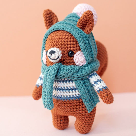 

Bruno Squirrel - Kit de ganchillo
1