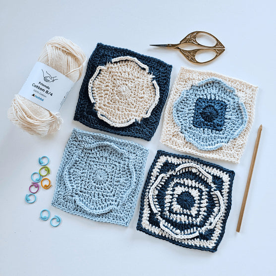 

Compass Rose - Norte - Cuadrado Granny
2