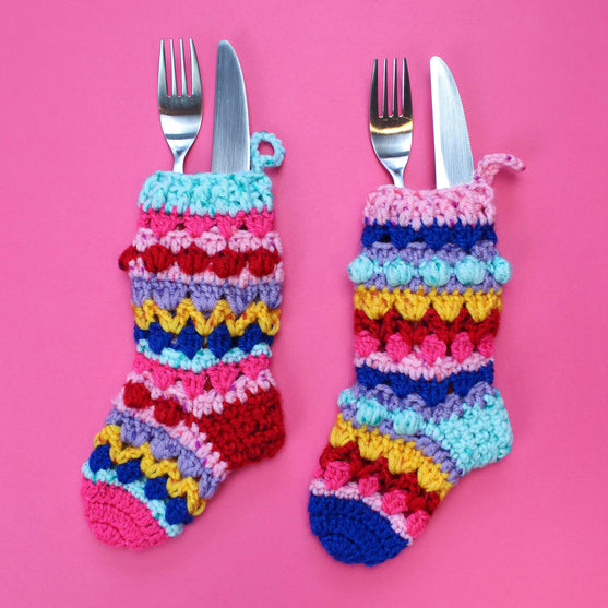

Monísimos calcetines para cubiertos
1