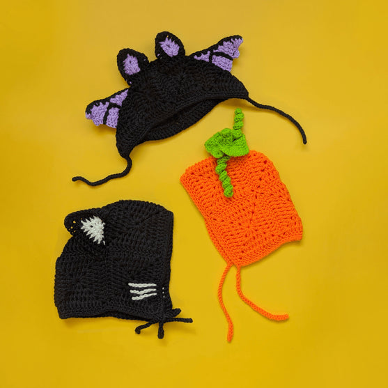 

Baby Boo Bonnets - Trío de gorritos de Halloween
1