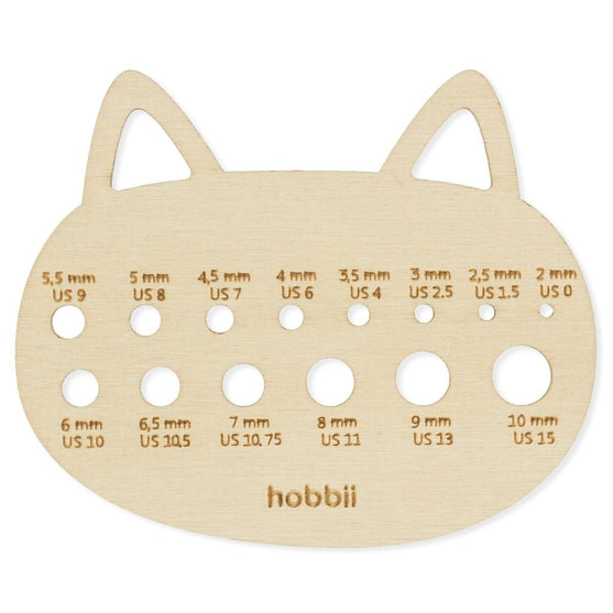 

Medidor de agujas de tejer - Gato - Hobbii
1