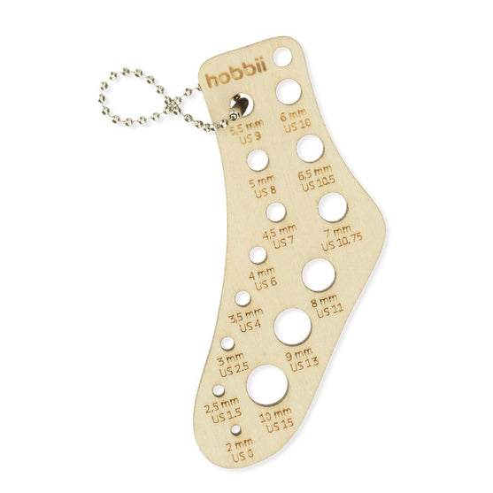 

Medidor de agujas de tejer en llavero - Calcetín - Hobbii
1