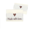 

10 Etiquetas - Made with love - Corazón - Go Handmade
1