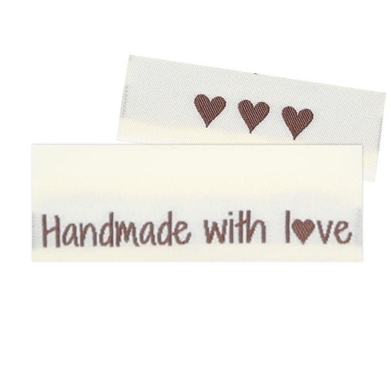 

10 Etiqutas - Handmade with love - 5 cm - Go Handmade
1