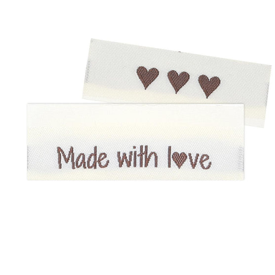 

10 etiquetas - Made with love - 5 cm - Go Handmade
1