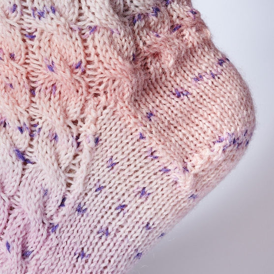 

Calcetines con torsadas
3