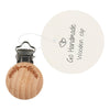 

Clip de madera con laureles - Go Handmade
3