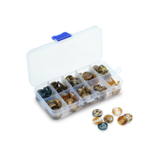 Botones en Caja - Marrones - Hobbii