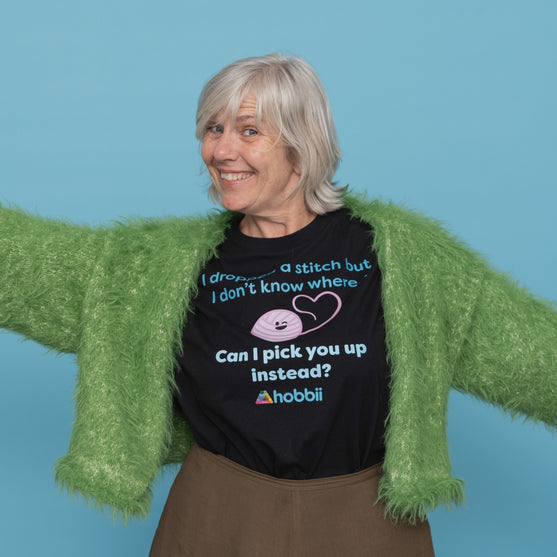 

Dropped A Stitch T-shirt - Yarniis (Edición Limitada) - Hobbii
7