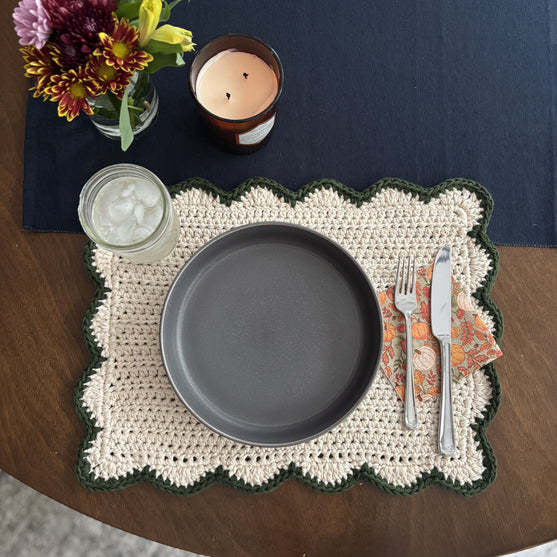 

Scallops - Mantel individual rectangular
1