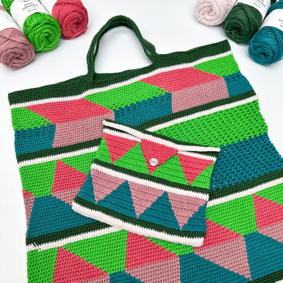 

Retro - Bolsa y bolsito
4