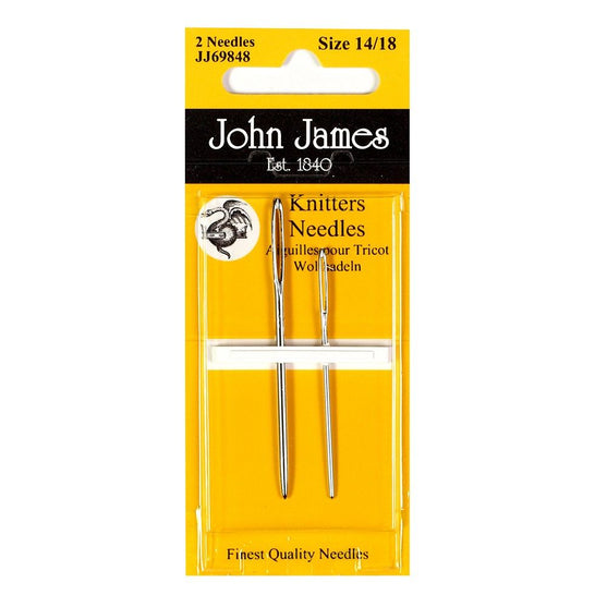 

Aguja de tejer y aguja lanera - 2 unidades - John James
1