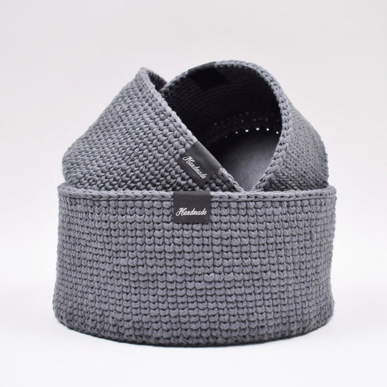 

Cestas Ribbon con fondo redondo de cuero - punto jersey
5