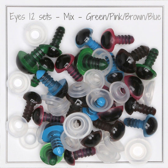 Ojos de seguridad - Paquete de mezcla de colores - Go Handmade