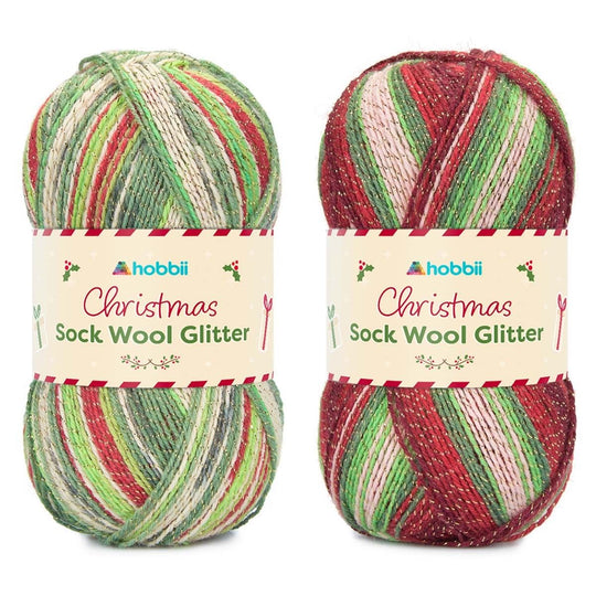 Christmas Sock Wool Glitter (Edición Limitada) - Hobbii