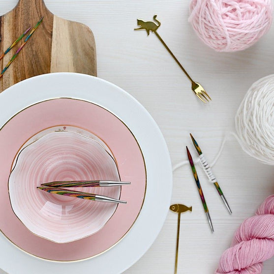 

Agujas circulares intercambiables de abedul Symfoni - KnitPro
7