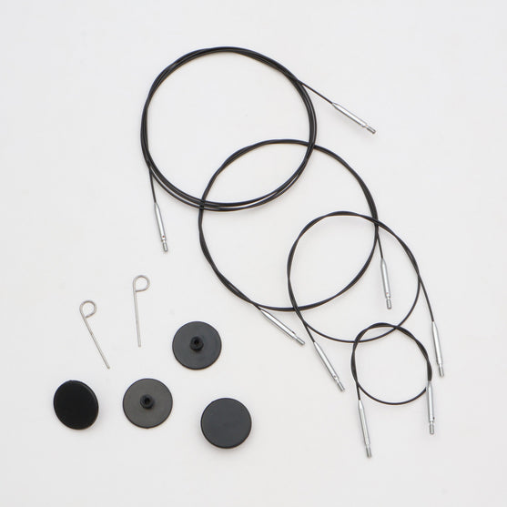 

Cable Thin & Flex Swivel - Black - KnitPro
1