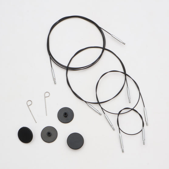 

Cable Thin & Flex Swivel - Black - KnitPro
1