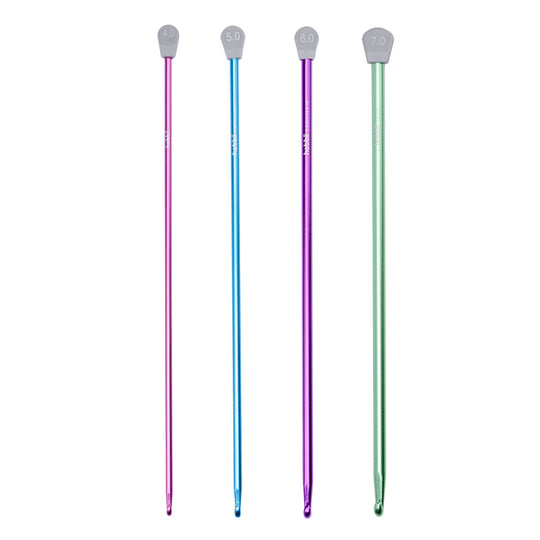 Set de Ganchillos Tunecinos de Aluminio - 27 cm - Hobbii