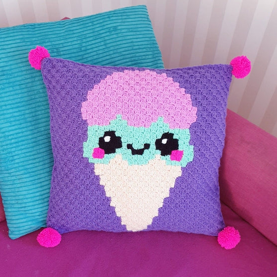 

Kawaii Cono de Helado - Cojín
1