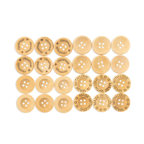 

Botones de madera – 21 mm - Hobbii
1
