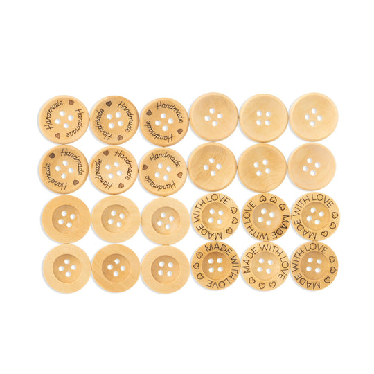Botones de madera – 21 mm - Hobbii