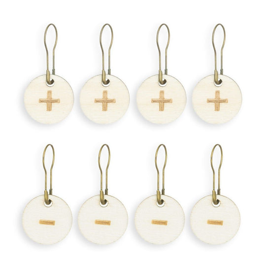 Marcadores para Disminuciones y Aumentos +/- - Hobbii